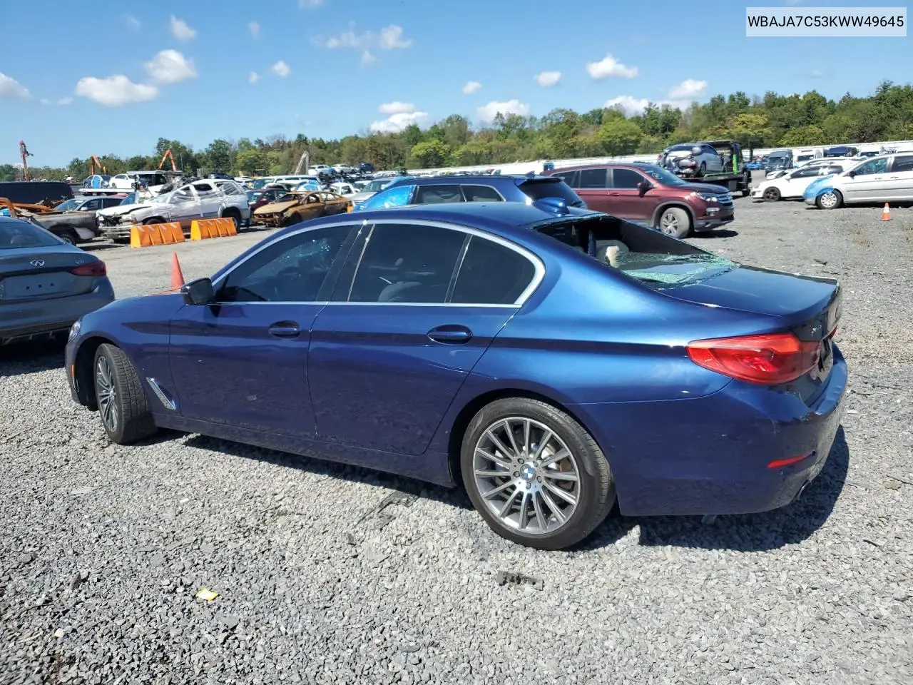 WBAJA7C53KWW49645 2019 BMW 530 Xi
