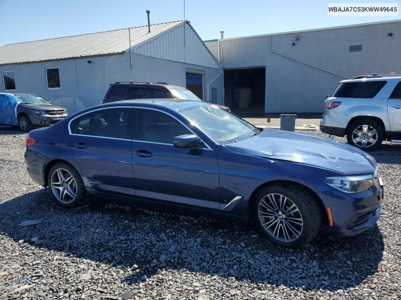 WBAJA7C53KWW49645 2019 BMW 530 Xi