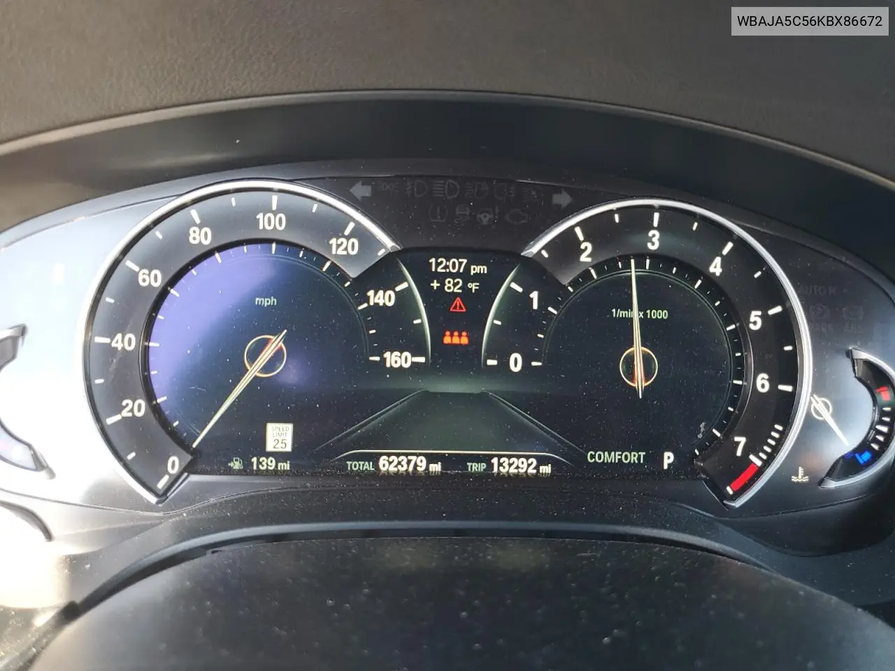 WBAJA5C56KBX86672 2019 BMW 530 I