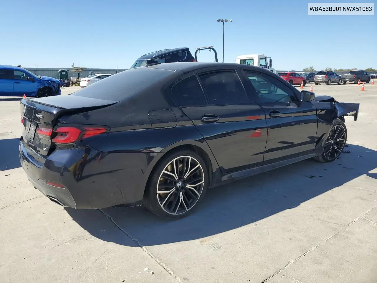 WBA53BJ01NWX51083 2022 BMW 540 I