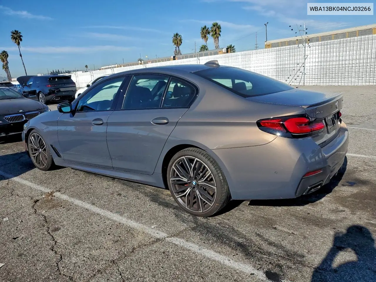 WBA13BK04NCJ03266 2022 BMW M550Xi