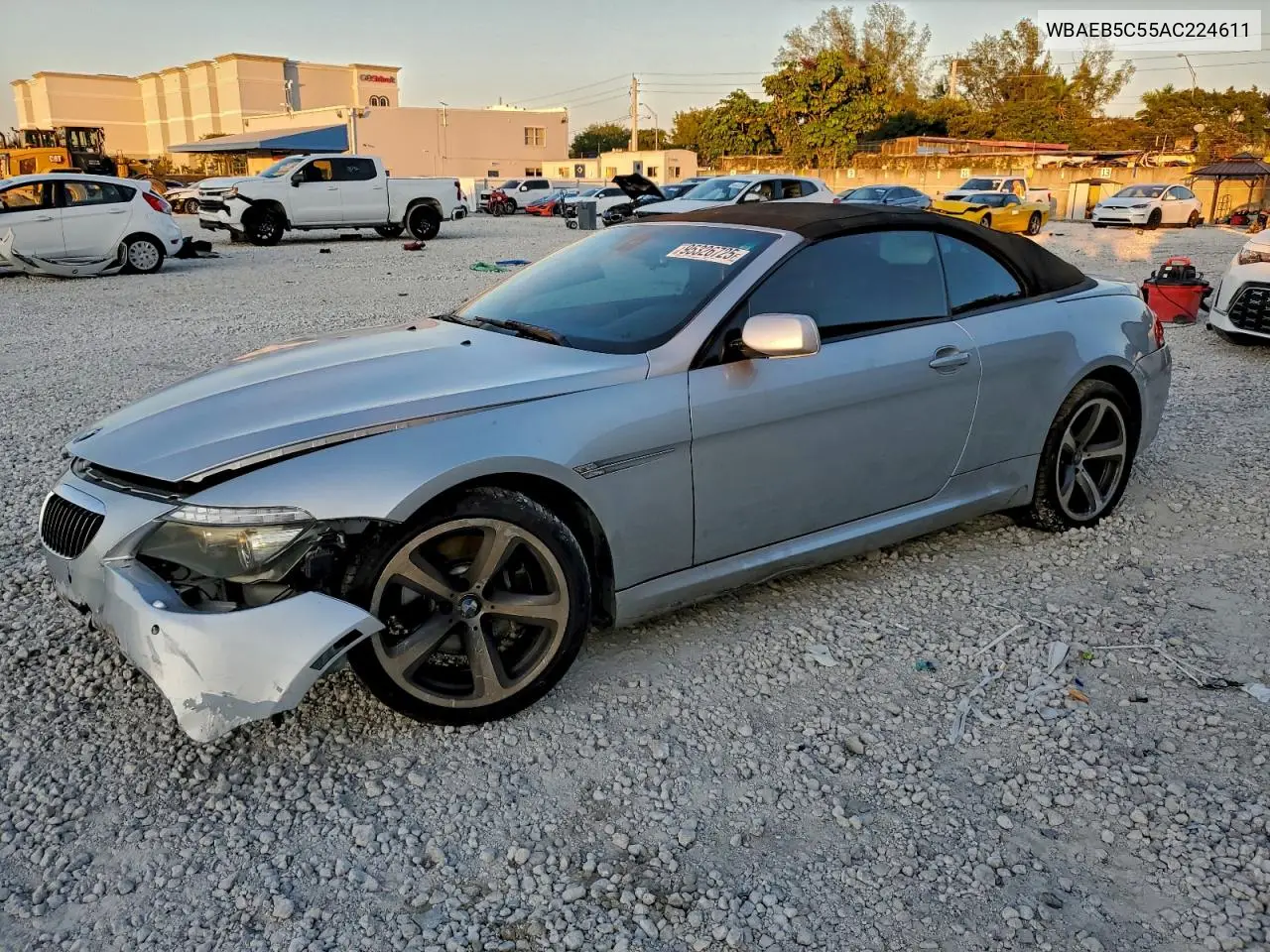 WBAEB5C55AC224611 2010 BMW 650 I