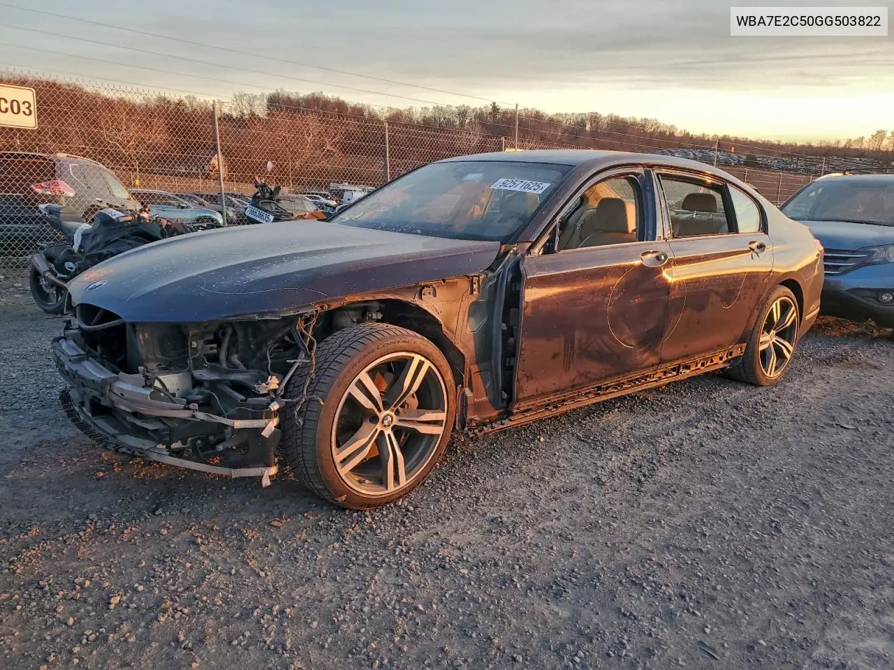 WBA7E2C50GG503822 2016 BMW 740 I