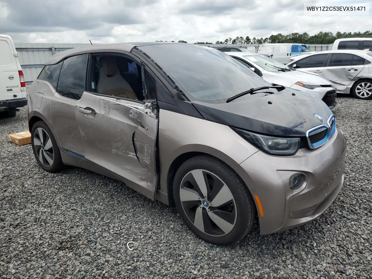 2014 BMW I3 Bev VIN: WBY1Z2C53EVX51471 Lot: 55389836