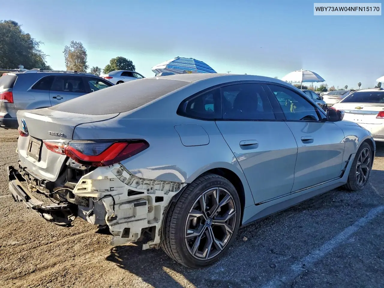 WBY73AW04NFN15170 2022 BMW I4 Edrive 40