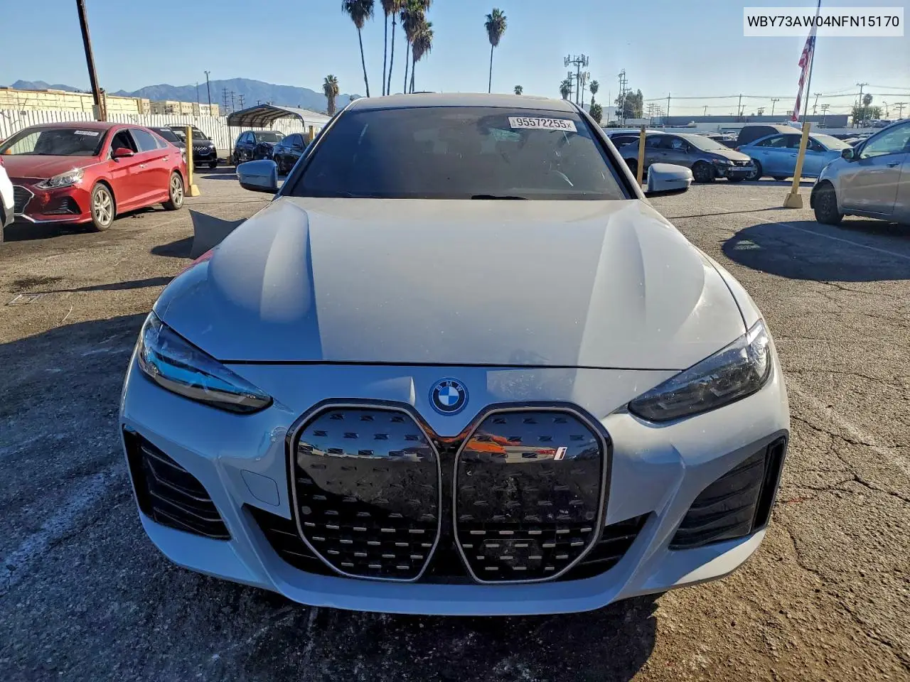 WBY73AW04NFN15170 2022 BMW I4 Edrive 40