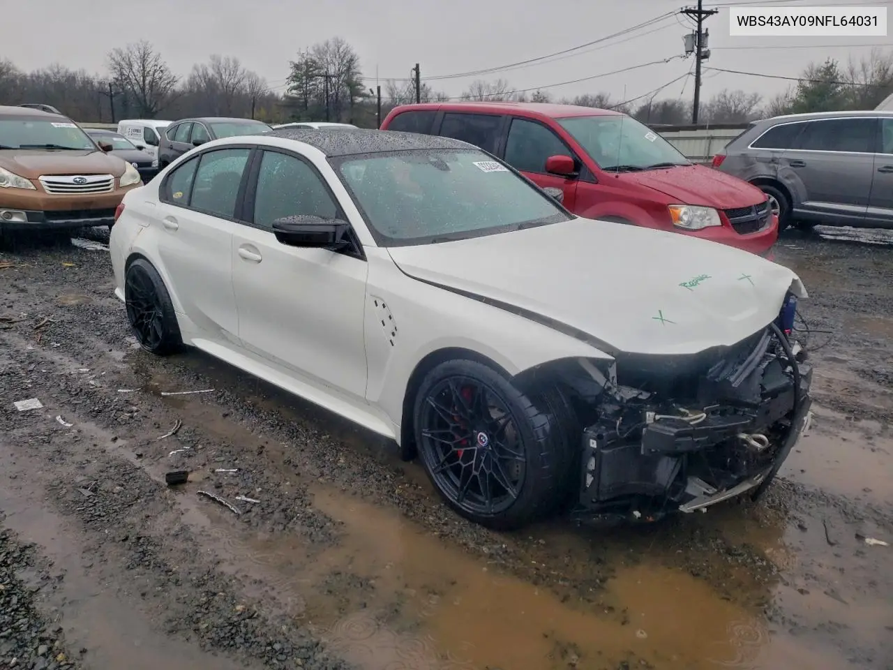 WBS43AY09NFL64031 2022 BMW M3 Competition