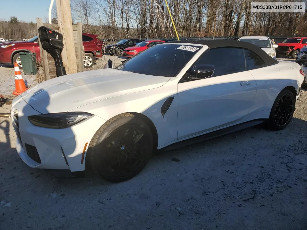 Auction sale of the 2024 BMW M4 , vin: WBS33BA01RCP01715, lot number: 38135614