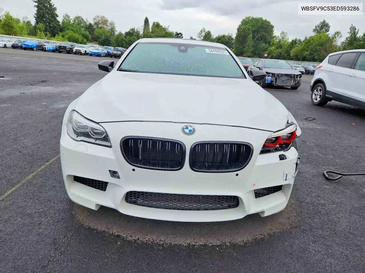 2014 BMW M5 VIN: WBSFV9C53ED593286 Lot: 56498956