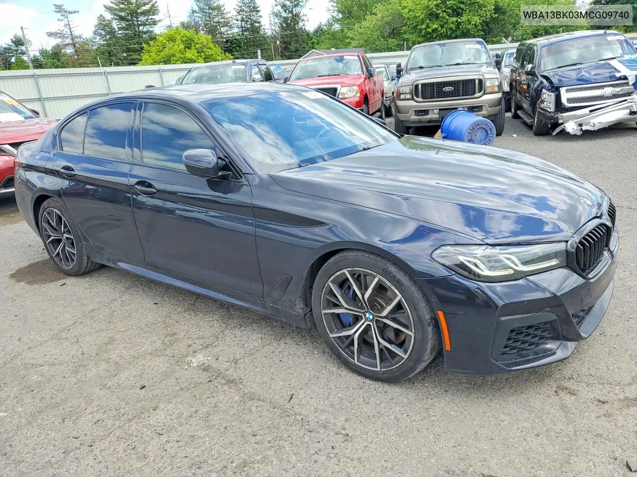 2021 BMW M550Xi VIN: WBA13BK03MCG09740 Lot: 56414296