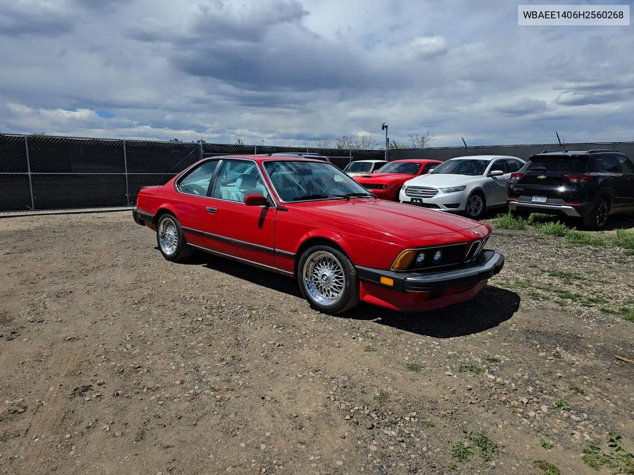 1987 BMW M6 VIN: WBAEE1406H2560268 Lot: 51344846