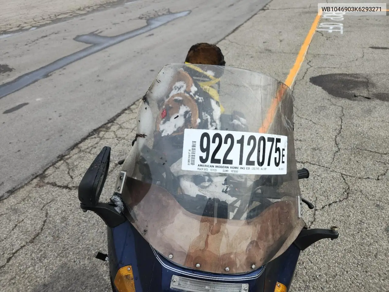 WB1046903K6293271 1989 BMW R100 Rt