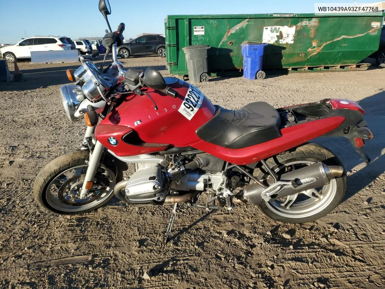 WB10439A93ZF47768 2003 BMW R1150 R
