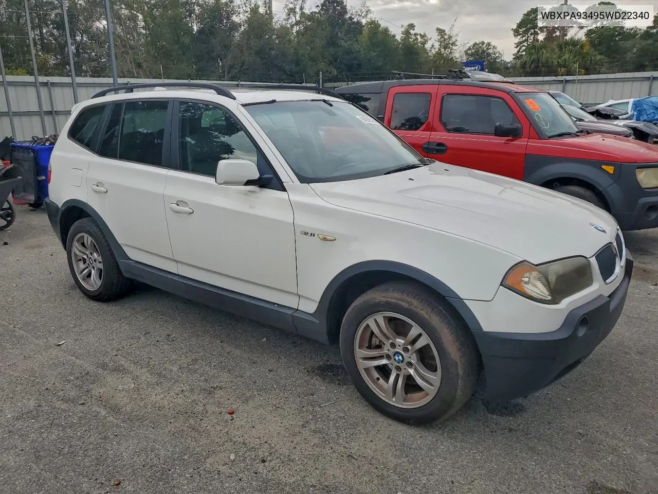 WBXPA93495WD22340 2005 BMW X3 3.0I