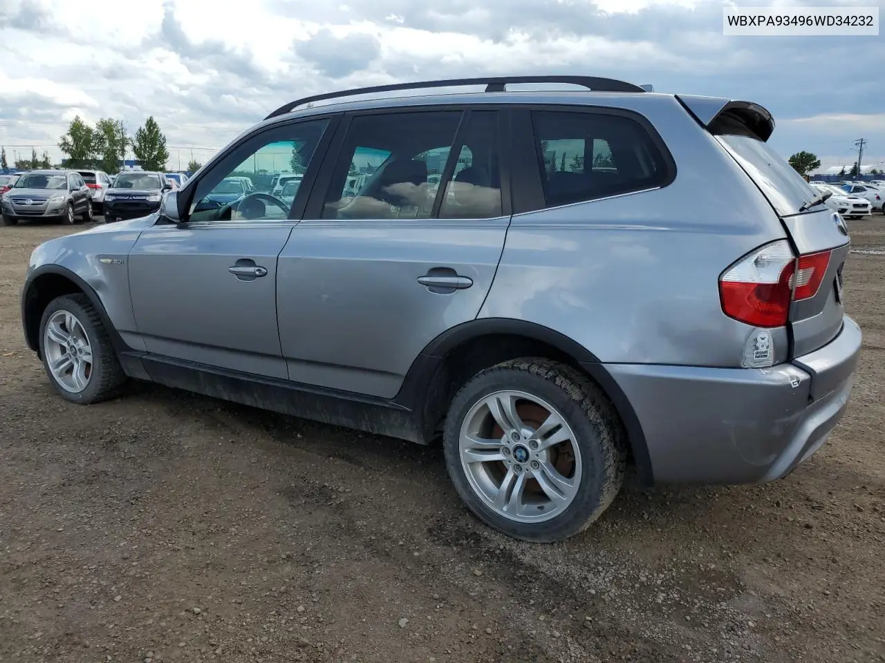 WBXPA93496WD34232 2006 BMW X3 3.0I