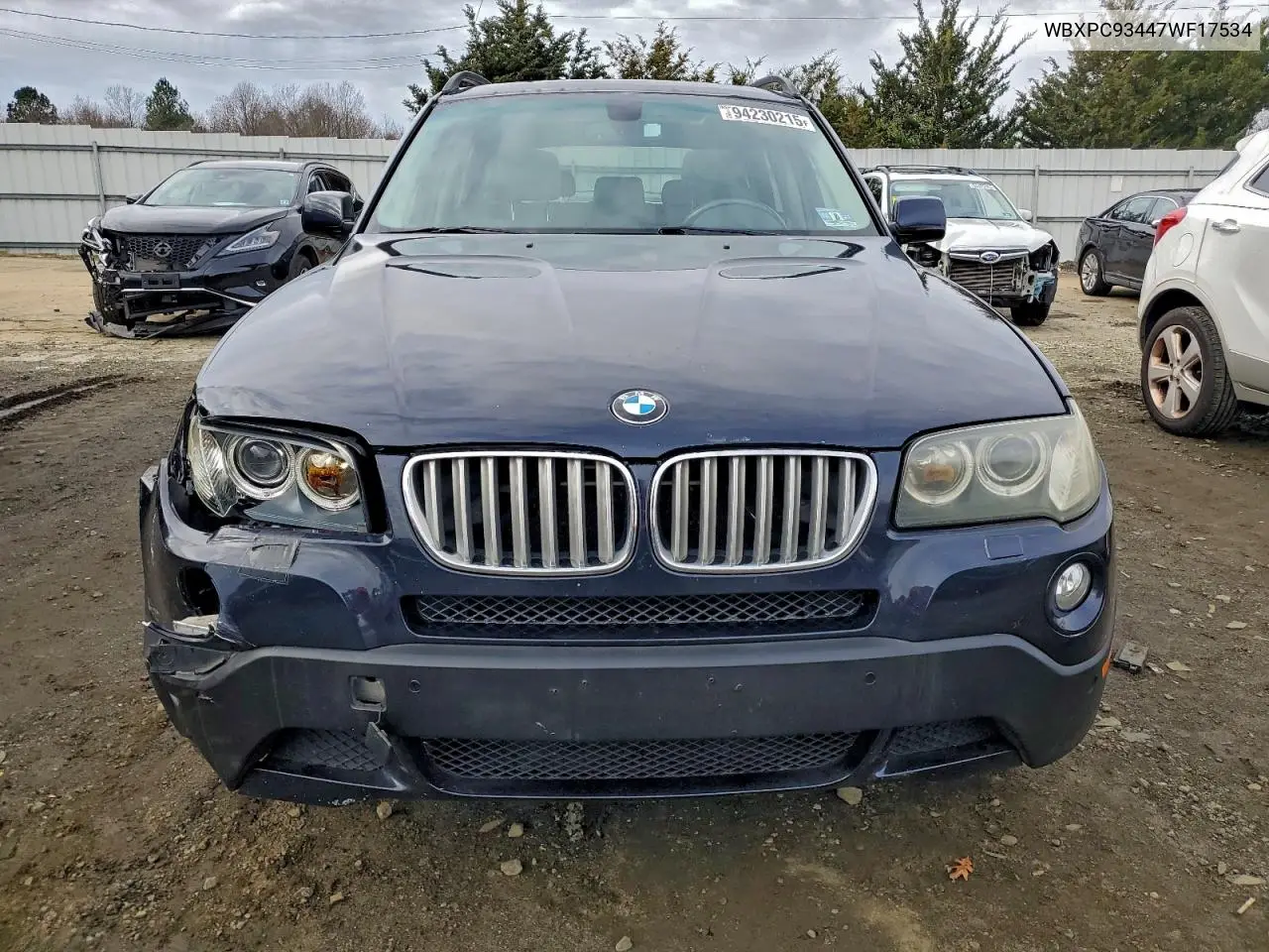 WBXPC93447WF17534 2007 BMW X3 3.0Si