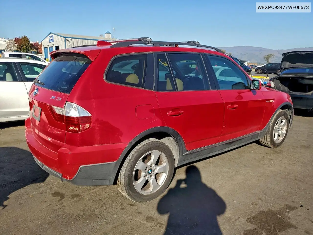 WBXPC93477WF06673 2007 BMW X3 3.0Si