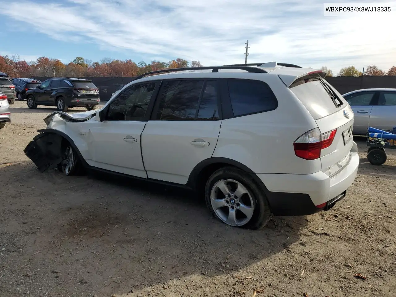 WBXPC934X8WJ18335 2008 BMW X3 3.0Si
