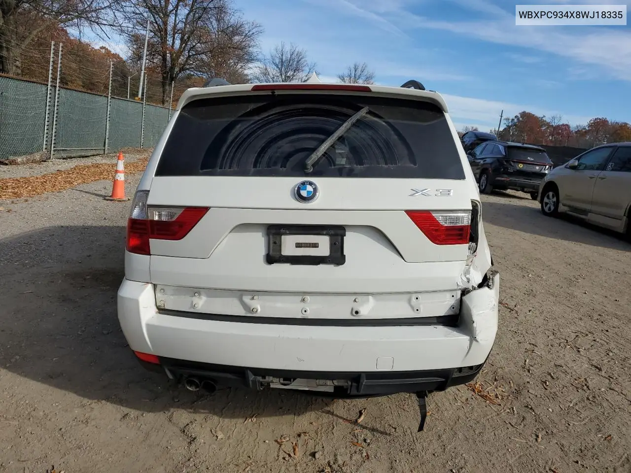 WBXPC934X8WJ18335 2008 BMW X3 3.0Si