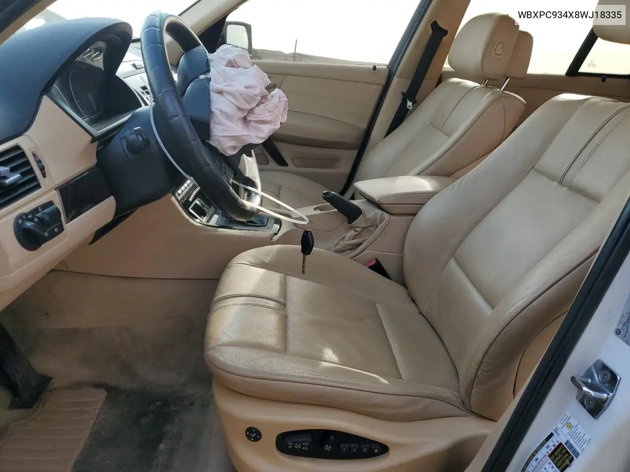 WBXPC934X8WJ18335 2008 BMW X3 3.0Si