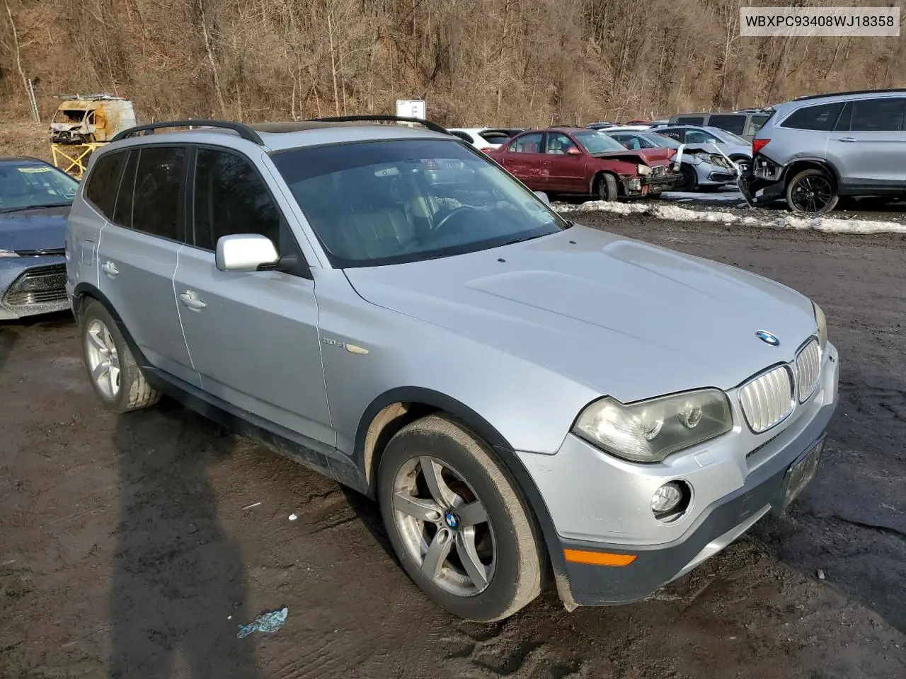 WBXPC93408WJ18358 2008 BMW X3 3.0Si