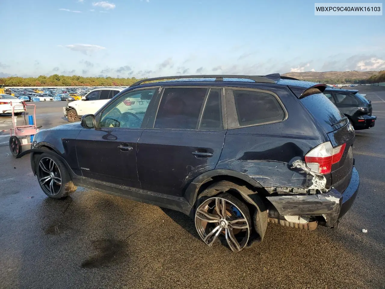 WBXPC9C40AWK16103 2010 BMW X3 xDrive30I