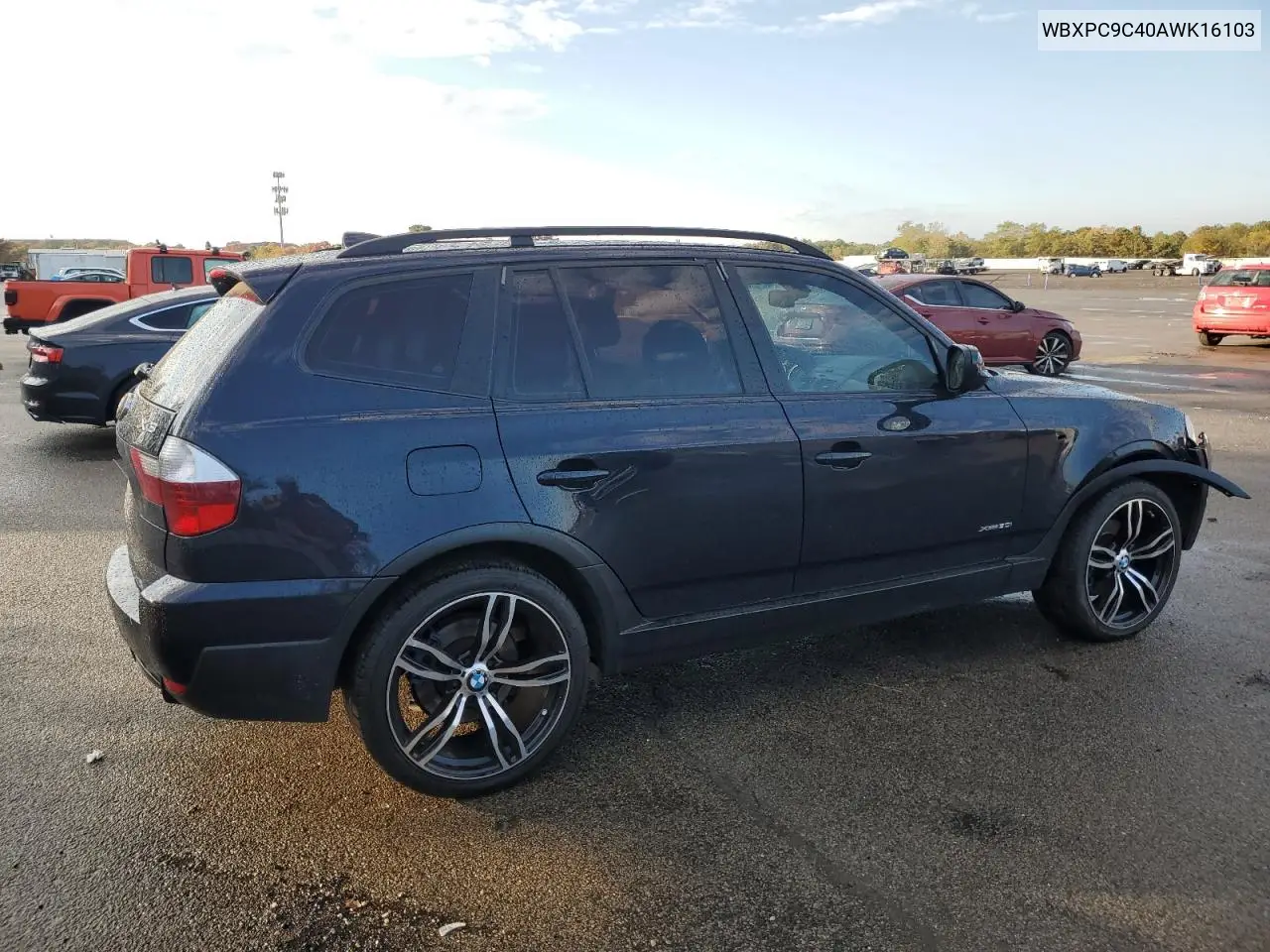 WBXPC9C40AWK16103 2010 BMW X3 xDrive30I