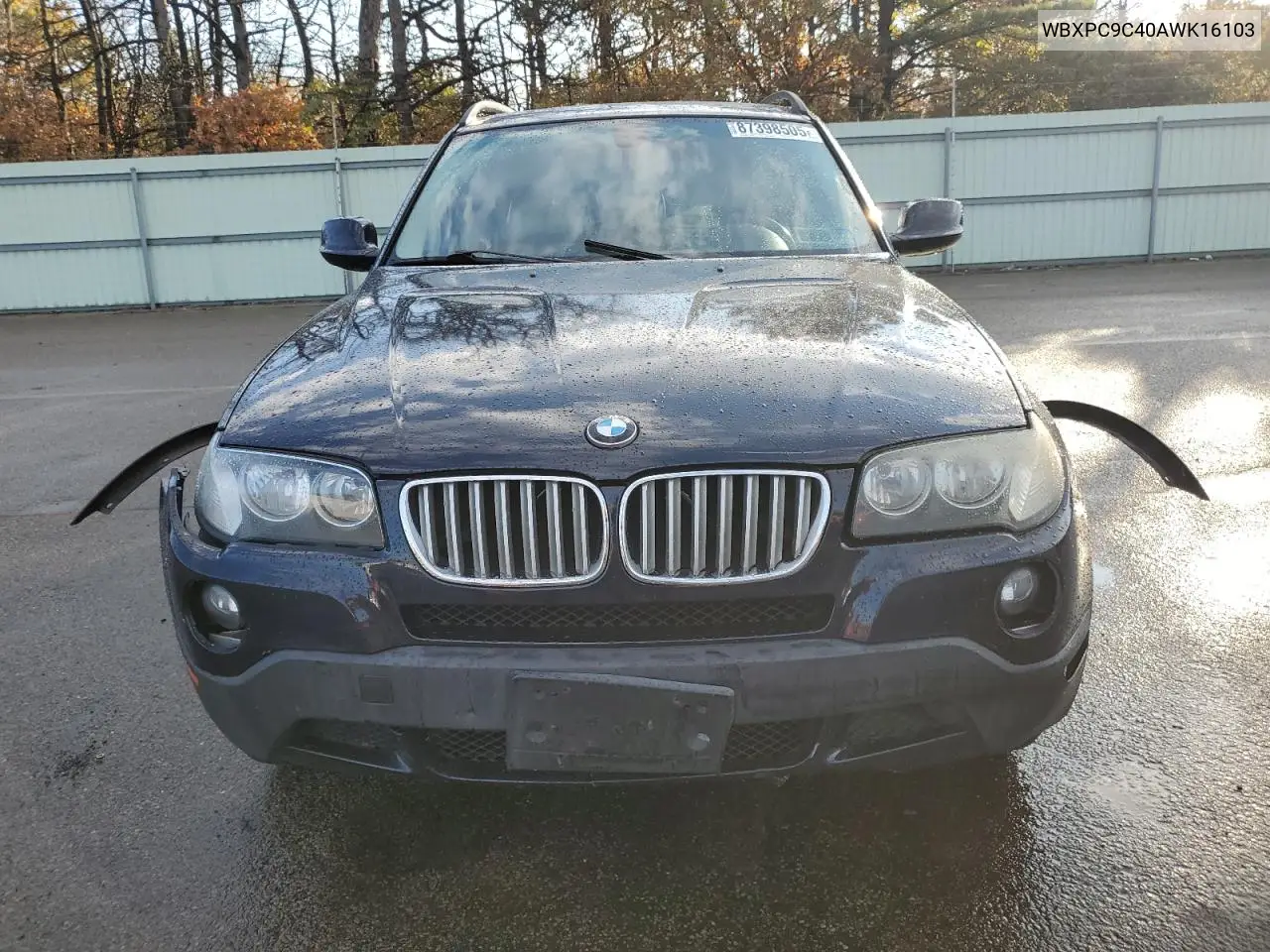 WBXPC9C40AWK16103 2010 BMW X3 xDrive30I