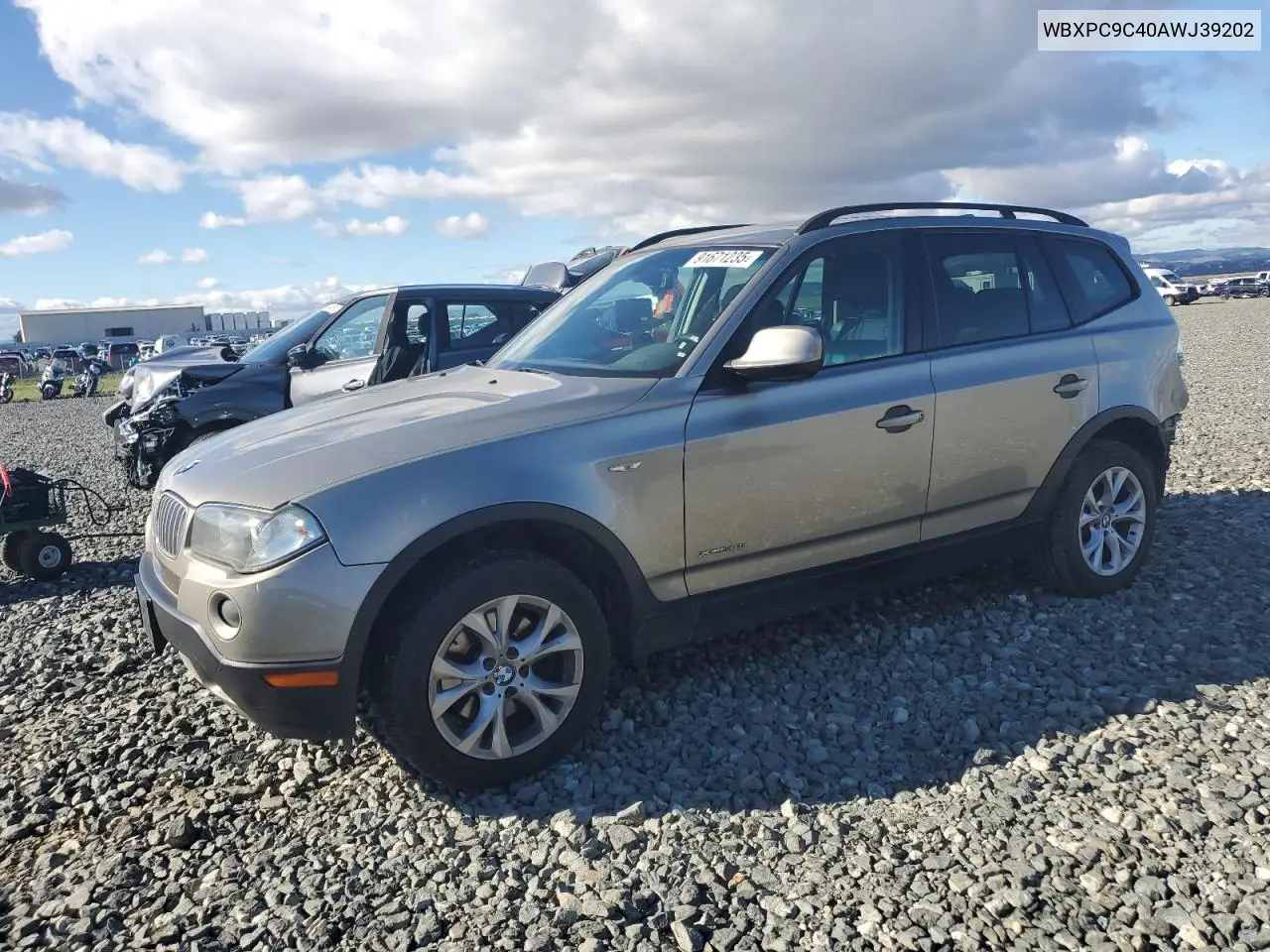 WBXPC9C40AWJ39202 2010 BMW X3 xDrive30I