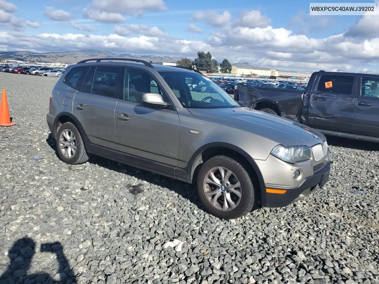 WBXPC9C40AWJ39202 2010 BMW X3 xDrive30I