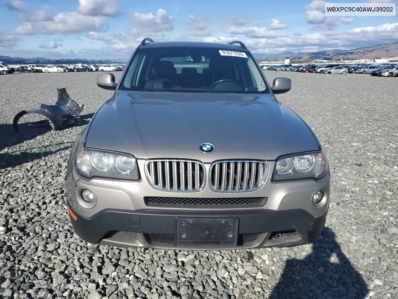WBXPC9C40AWJ39202 2010 BMW X3 xDrive30I