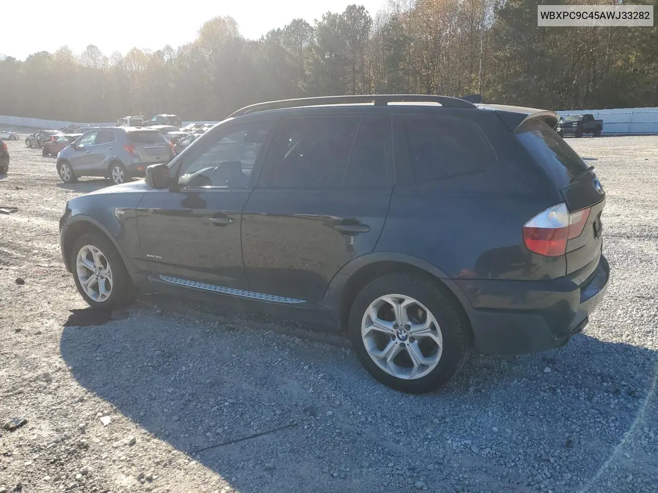 WBXPC9C45AWJ33282 2010 BMW X3 xDrive30I