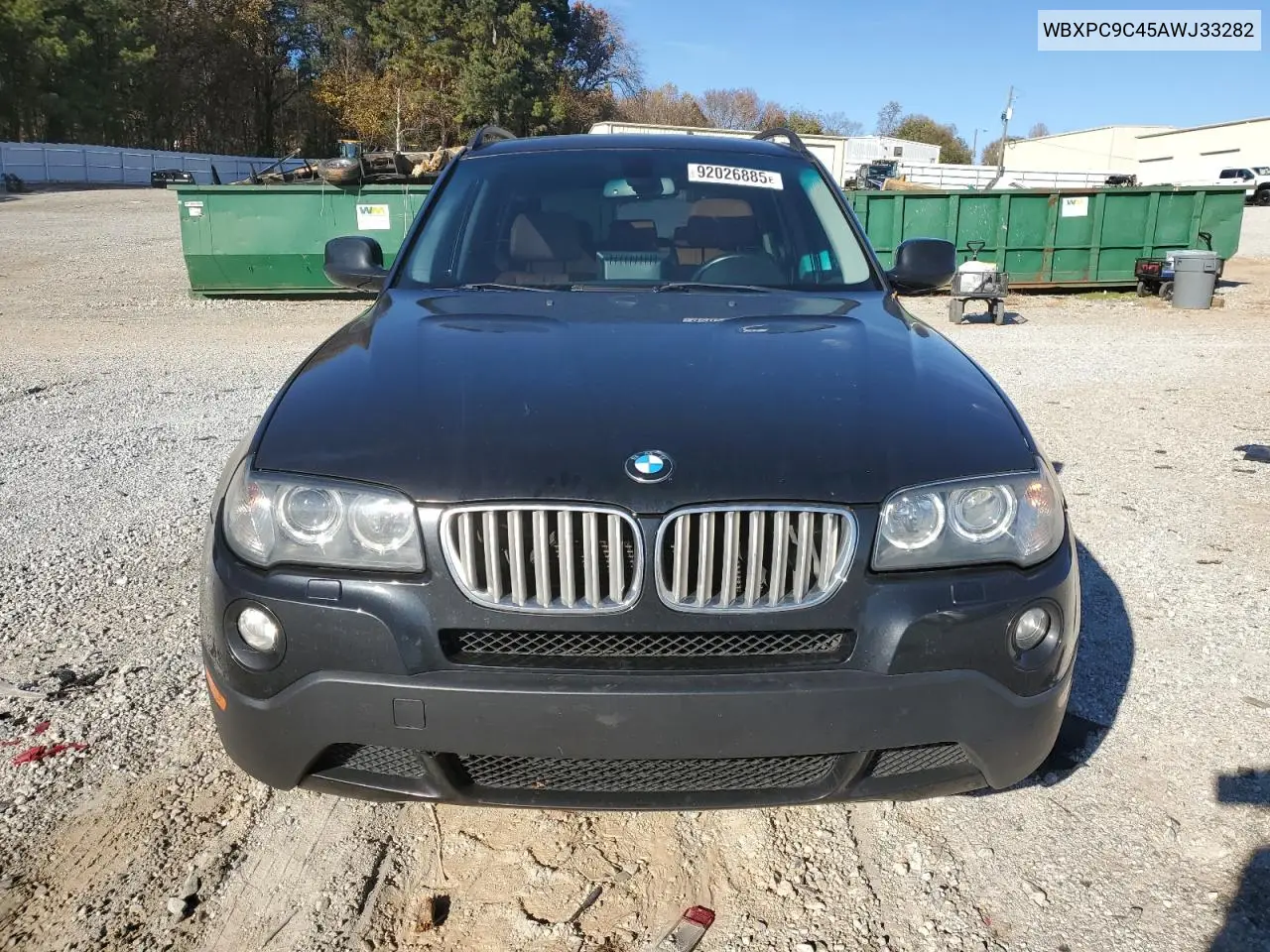 WBXPC9C45AWJ33282 2010 BMW X3 xDrive30I