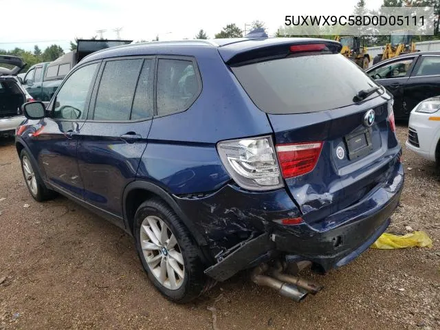 5UXWX9C58D0D05111 2013 BMW X3 xDrive28I