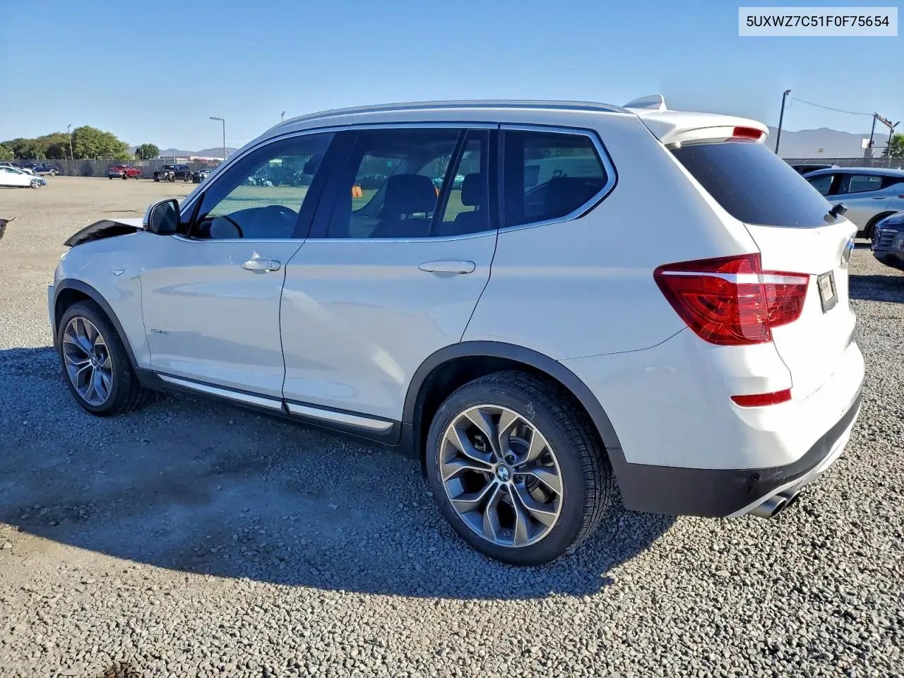 5UXWZ7C51F0F75654 2015 BMW X3 Sdrive28I