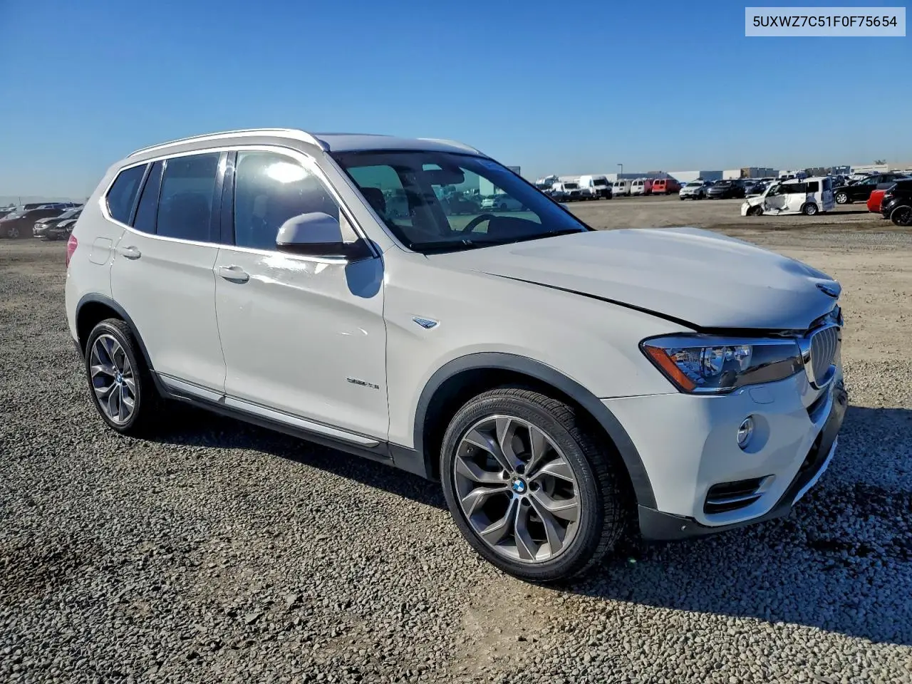 5UXWZ7C51F0F75654 2015 BMW X3 Sdrive28I