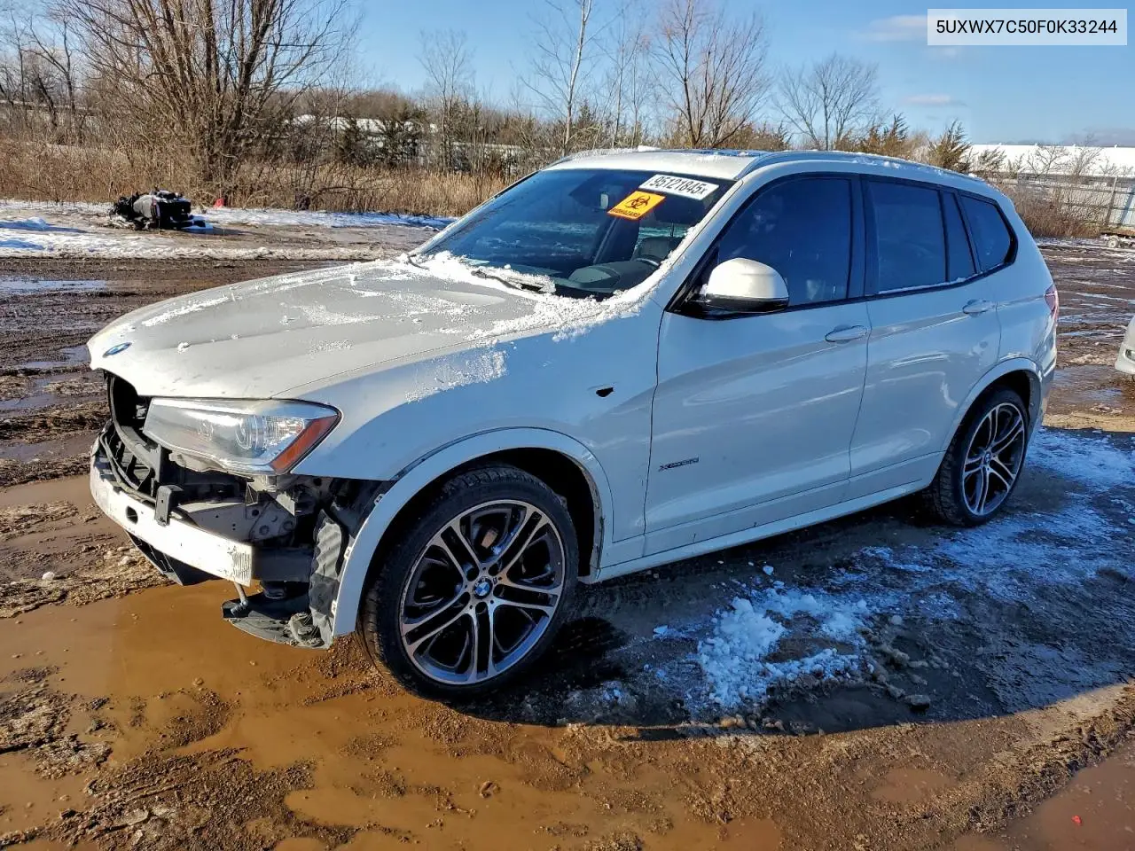 5UXWX7C50F0K33244 2015 BMW X3 xDrive35I