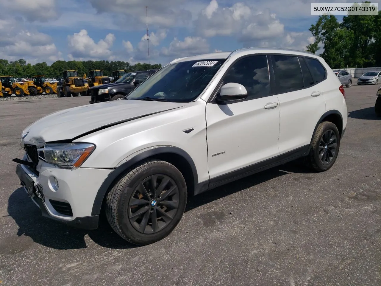 5UXWZ7C52G0T43319 2016 BMW X3 Sdrive28I