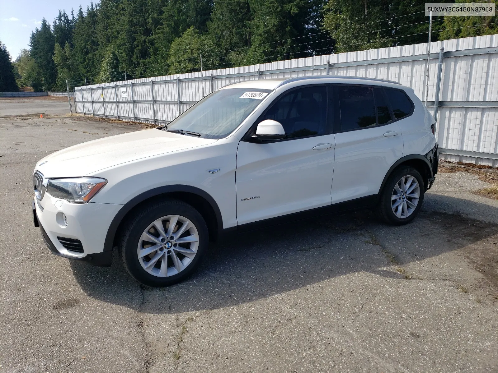 5UXWY3C54G0N87968 2016 BMW X3 xDrive28D