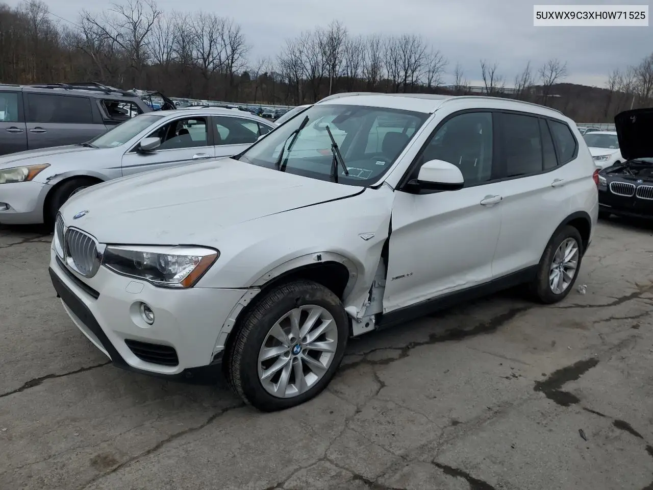 5UXWX9C3XH0W71525 2017 BMW X3 xDrive28I