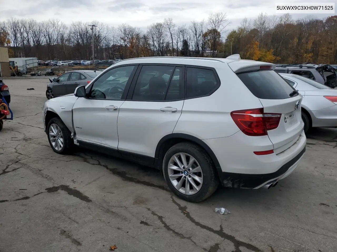 5UXWX9C3XH0W71525 2017 BMW X3 xDrive28I