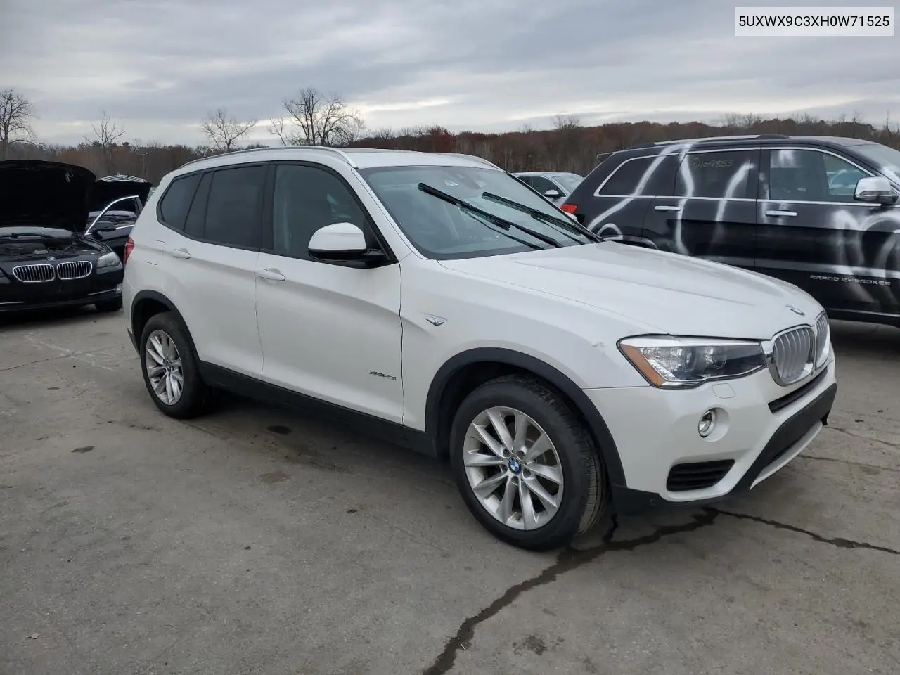 5UXWX9C3XH0W71525 2017 BMW X3 xDrive28I