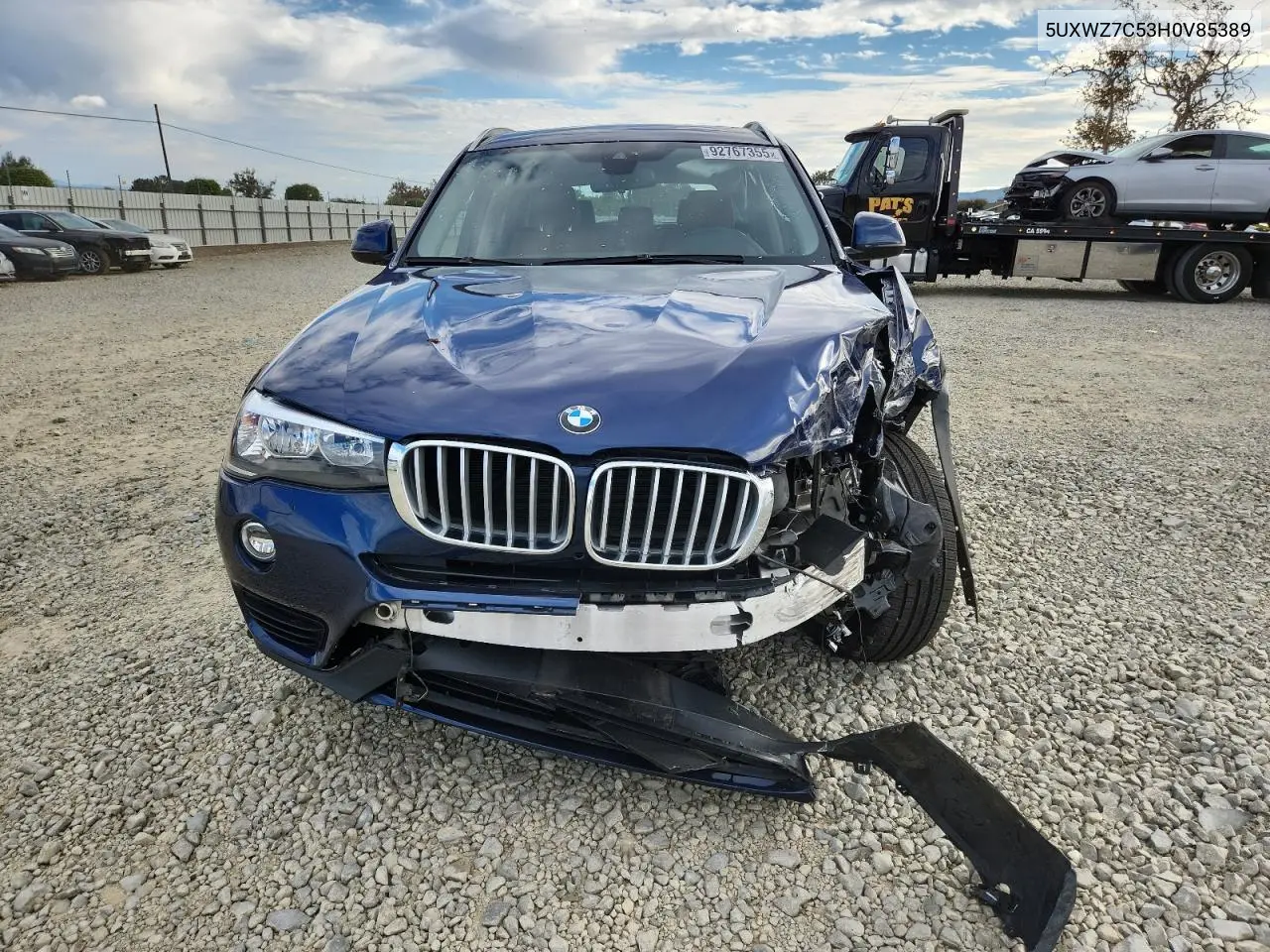 5UXWZ7C53H0V85389 2017 BMW X3 Sdrive28I