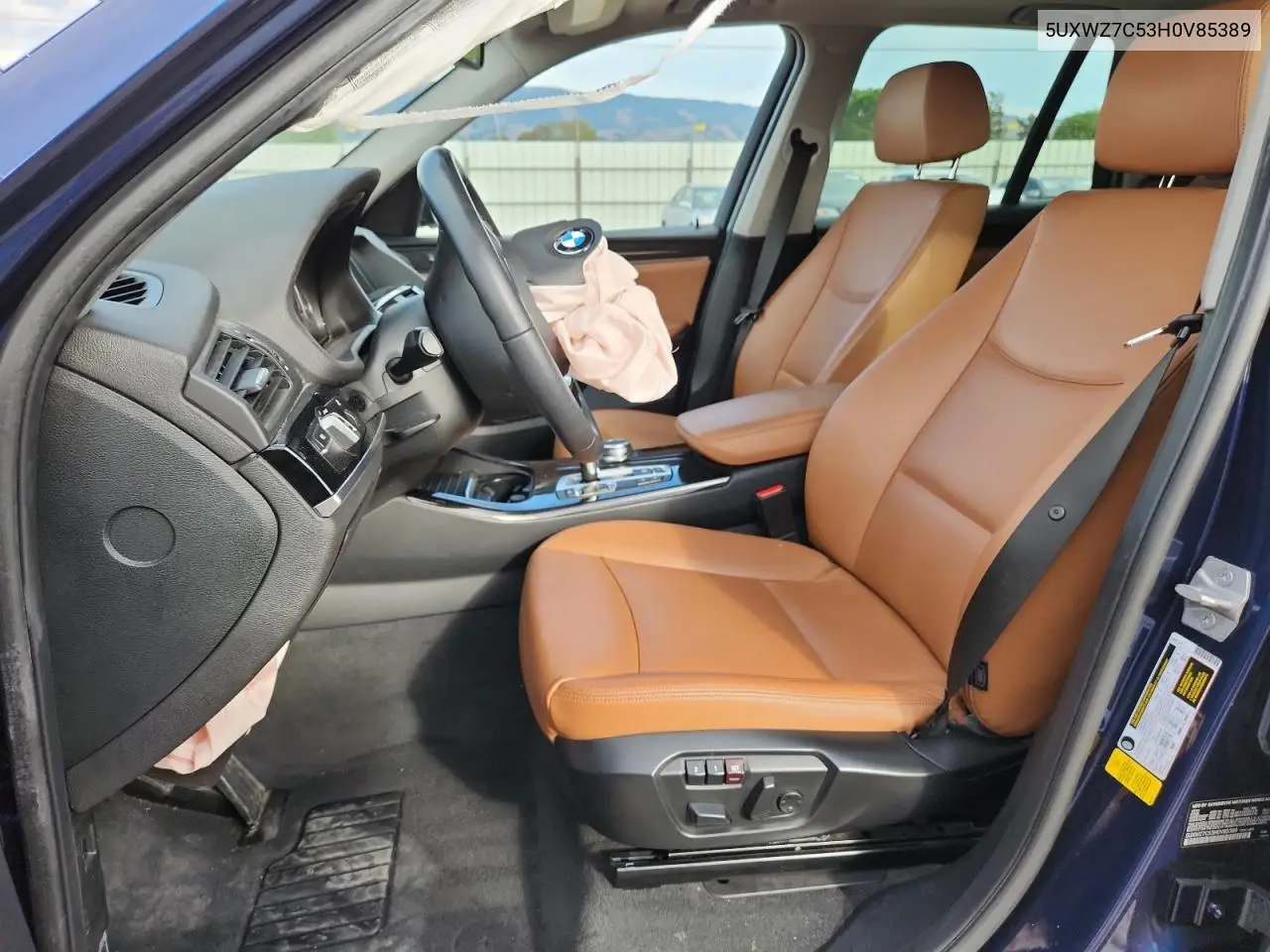 5UXWZ7C53H0V85389 2017 BMW X3 Sdrive28I