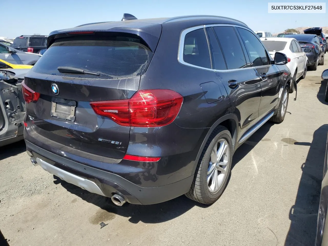 5UXTR7C53KLF27648 2019 BMW X3 Sdrive30I