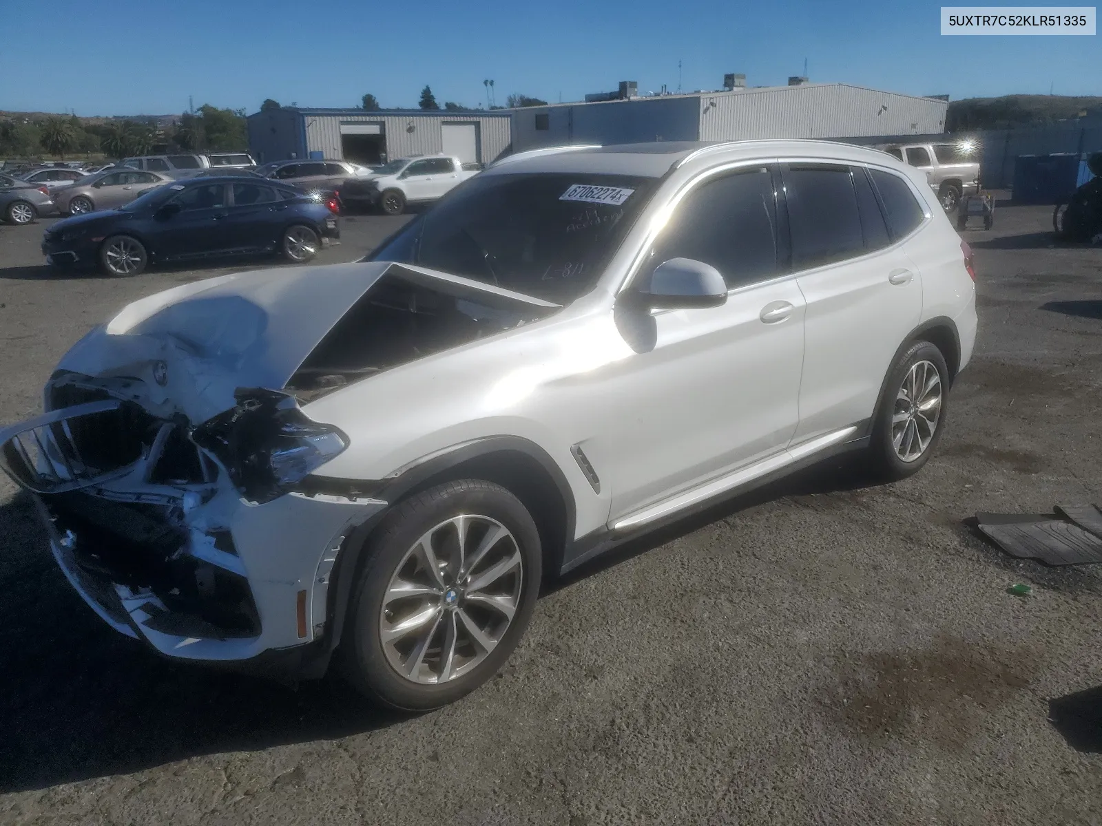 5UXTR7C52KLR51335 2019 BMW X3 Sdrive30I