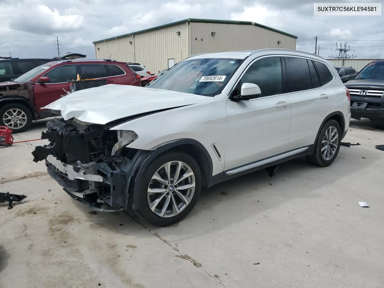 5UXTR7C56KLE94581 2019 BMW X3 Sdrive30I