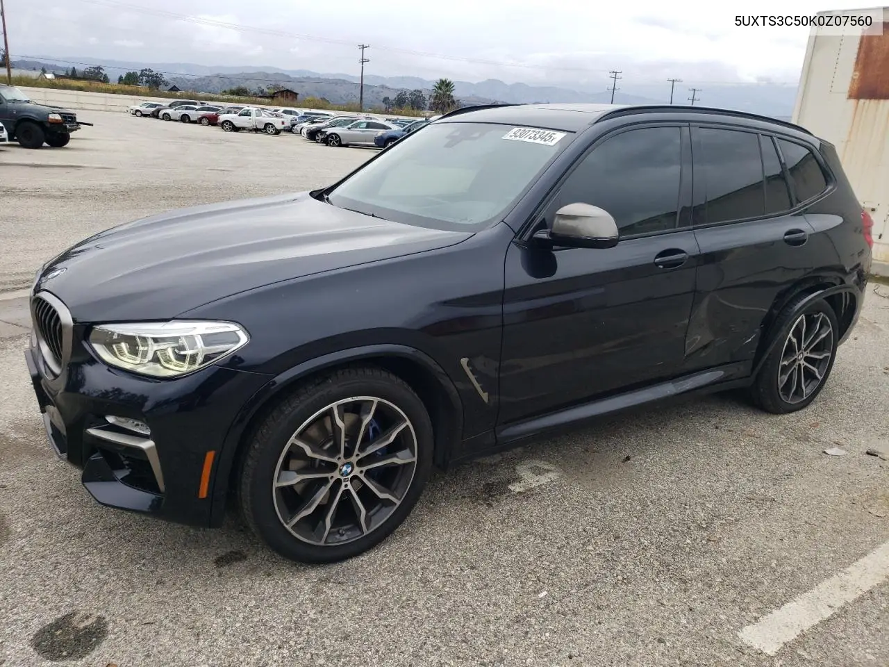 5UXTS3C50K0Z07560 2019 BMW X3 xDrivem40I
