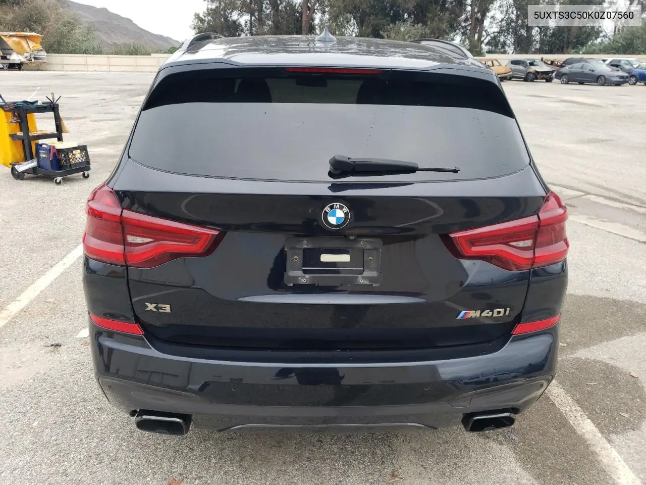 5UXTS3C50K0Z07560 2019 BMW X3 xDrivem40I