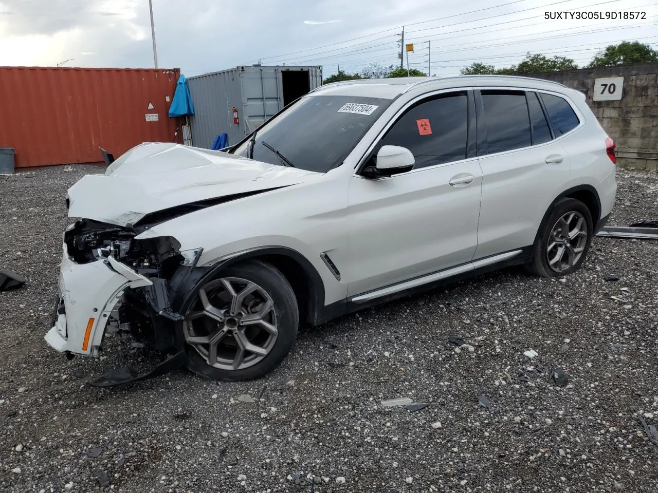 5UXTY3C05L9D18572 2020 BMW X3 Sdrive30I